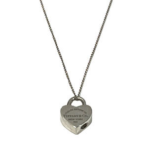 Tiffany Return to Tiffany Heart Lock Necklace Silver